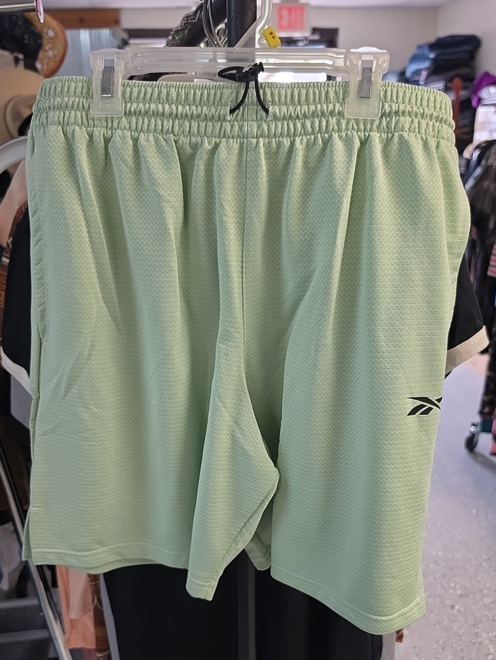 Reebok Men’s Mint Green Athletic Mesh Shorts